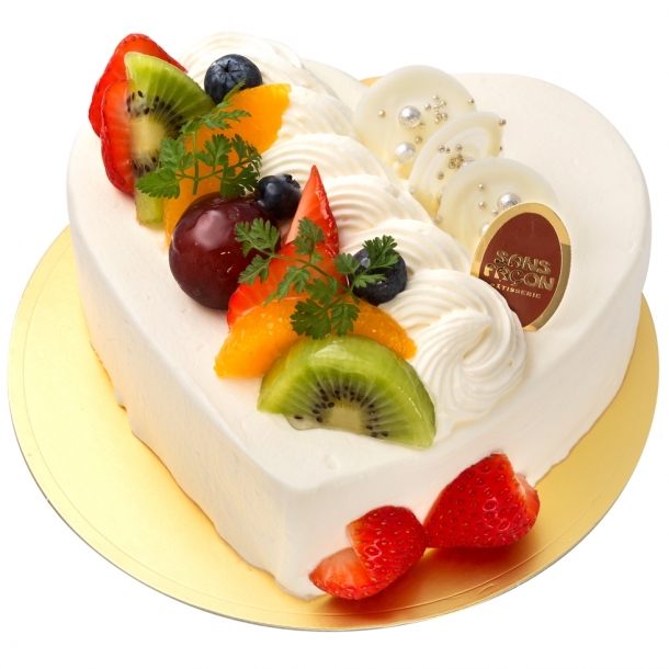 ハートのデコレーション(フルーツ) サンファソン