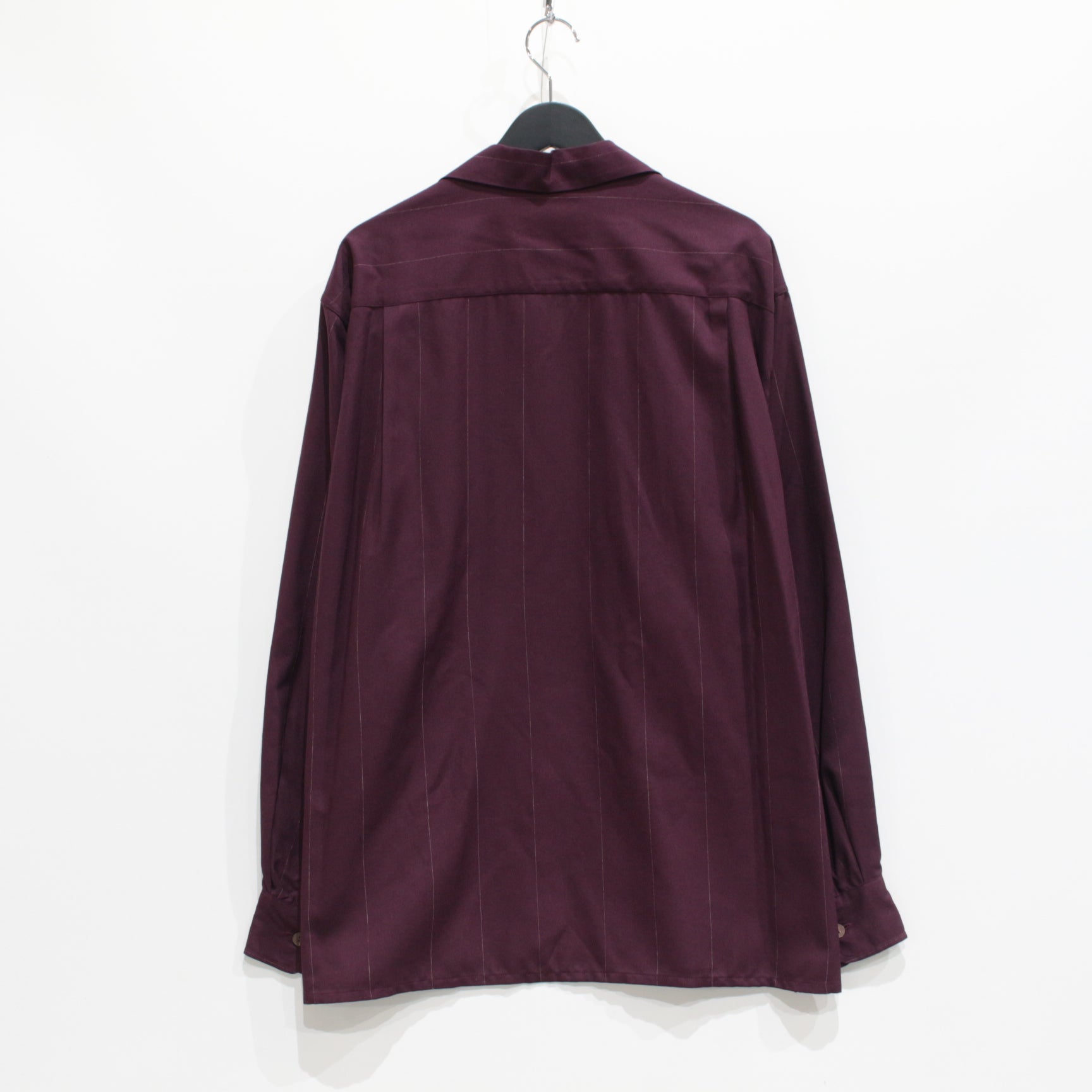 KASURI OPEN COLLAR SHIRT L/S #BURGUNDY [23FW-WMS-OC07]_WACKO MARIA