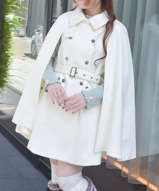 ダブルボタンケープコート | axes femme online shop