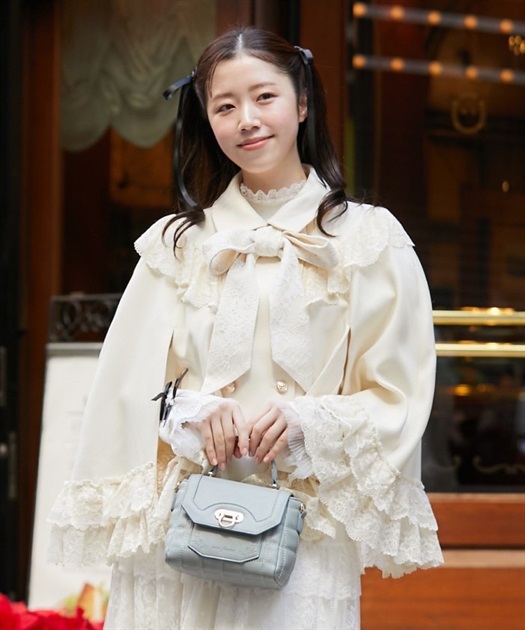 リボン付レースフリルコート | axes femme online shop -outlet-