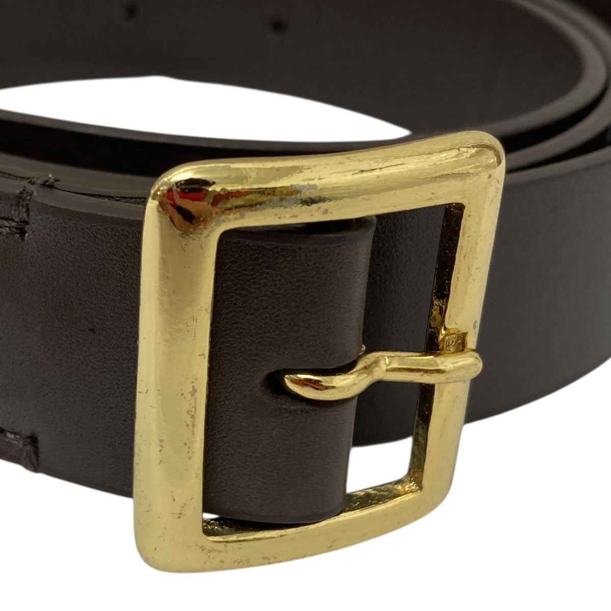AURALEE(オーラリー) 24AWLEATHER SQUARE BUCKLE BELT レザーベルト