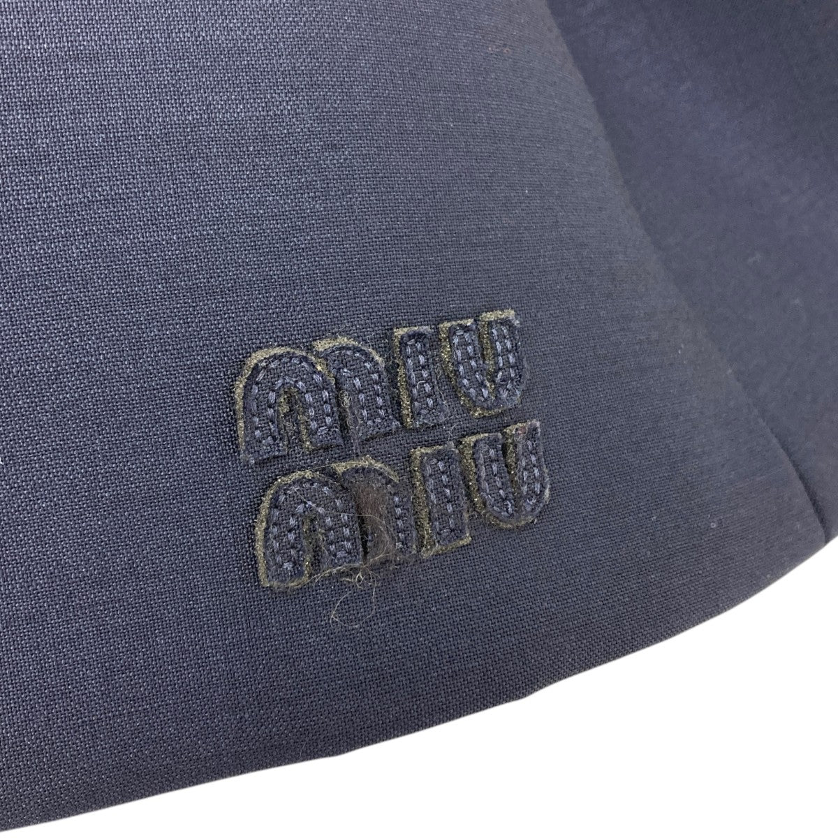 MIU MIU(ミュウミュウ) モヘア ミニスカート MG2200 ネイビー サイズ