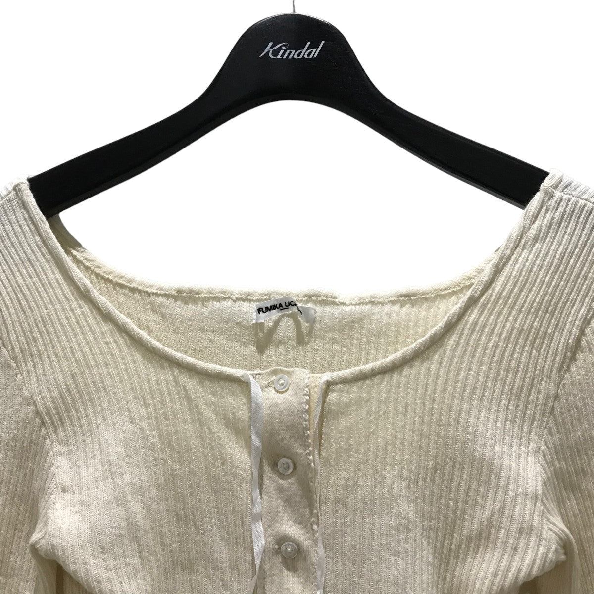 FUMIKA UCHIDA(フミカウチダ) COTTON RIB ／ LONG-SLEEVE CORSET TOP