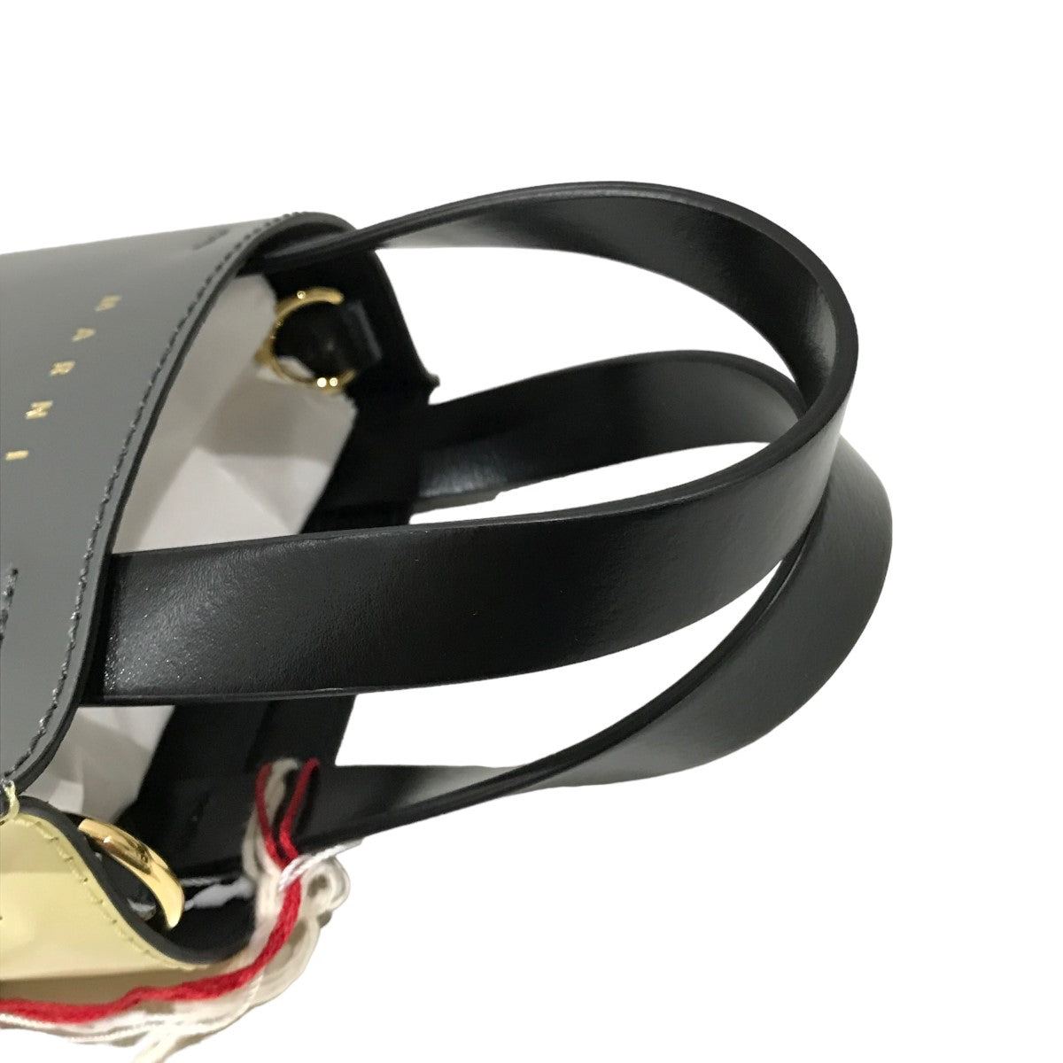 MARNI(マルニ) レザーMUSEOナノバッグ2WAYショルダーバッグ グレー