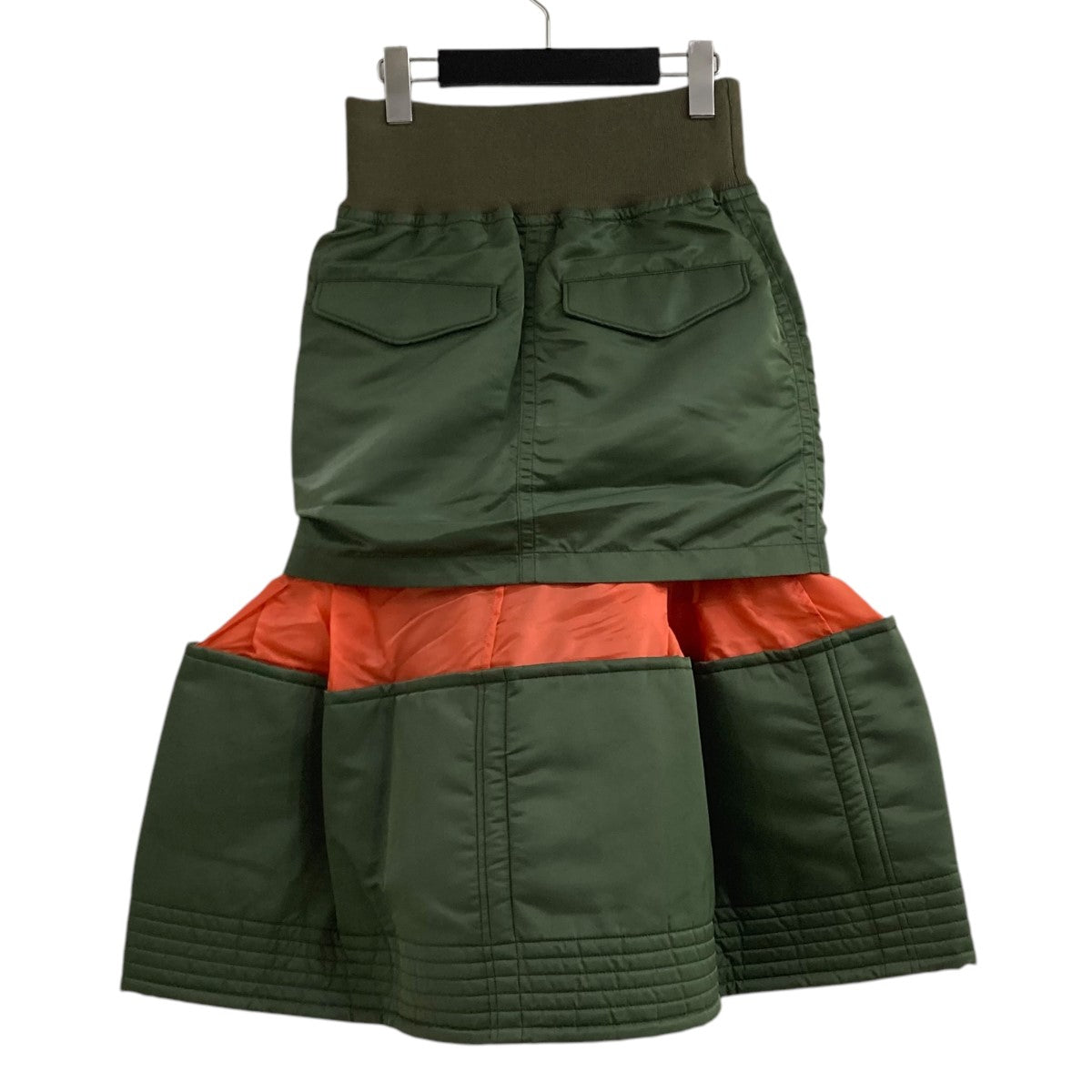 sacai(サカイ) ナイロンスカート20-05022 20-05022 カーキ×オレンジ