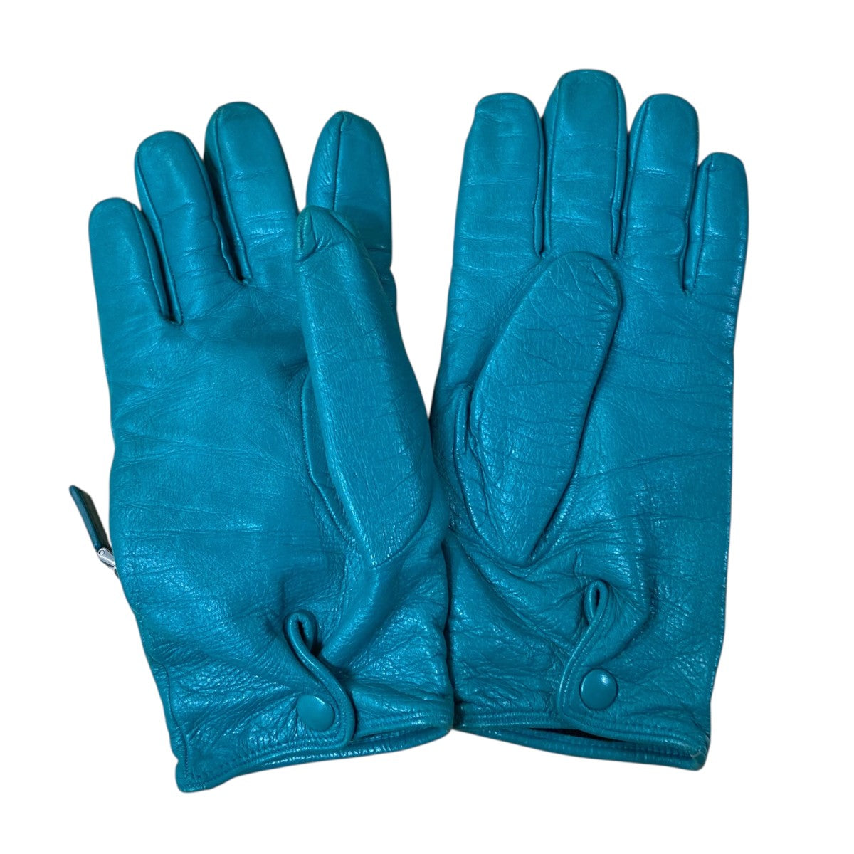 PRADA(プラダ) 21AWレザーグローブ ターコイズブルー｜【公式