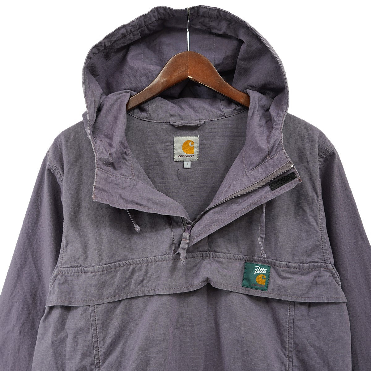 CarHartt×Patta Patta NIMBUS PULLOVERコラボ ロゴ ハーフジップ