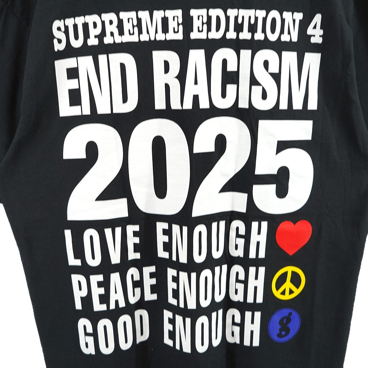 Supreme×GOOD ENOUGH 25SS GOODENOUGH End Racism Teeグッドイナフ