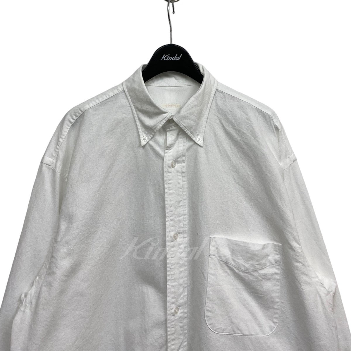 COMOLI(コモリ) 23SS オックスBDシャツX01-02009 着画：身長 173cm