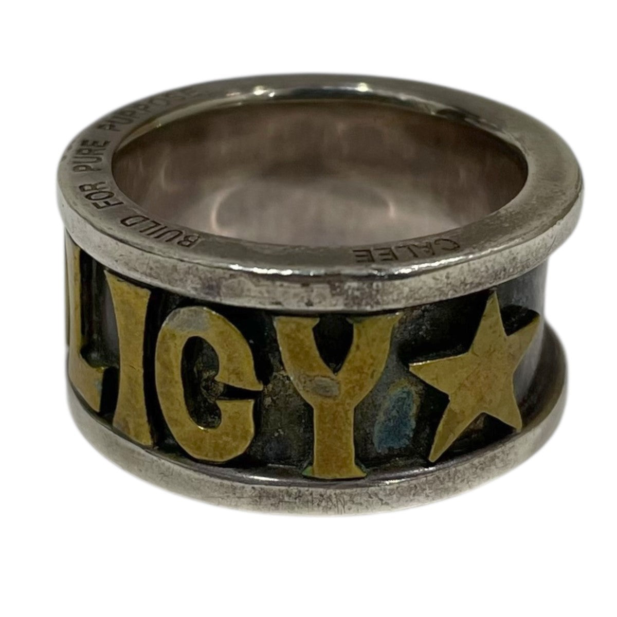 CALEE(キャリー) シルバーリング POLICY RING ポリシーリング シルバー