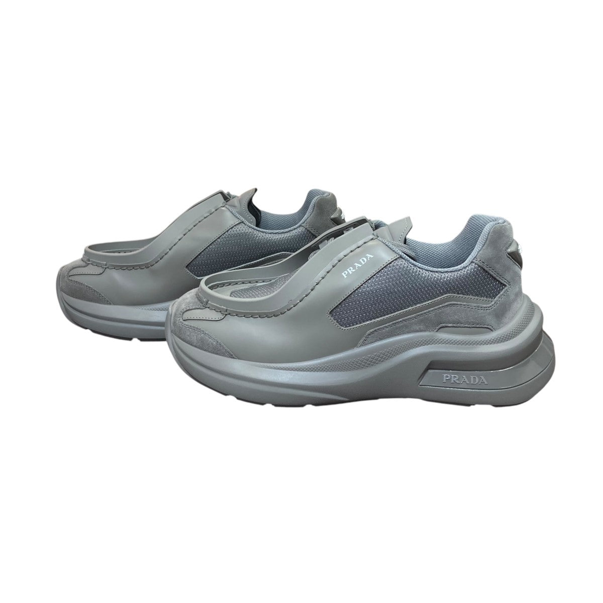 PRADA(プラダ) 23AWシステムスニーカー2EG424 2EG424 グレー サイズ 7