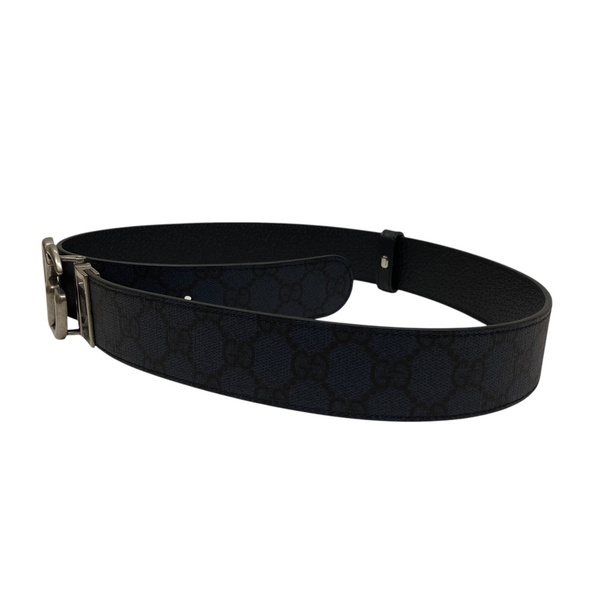 GUCCI(グッチ) ダブルGリバーシブルベルト627055 627055 ネイビー