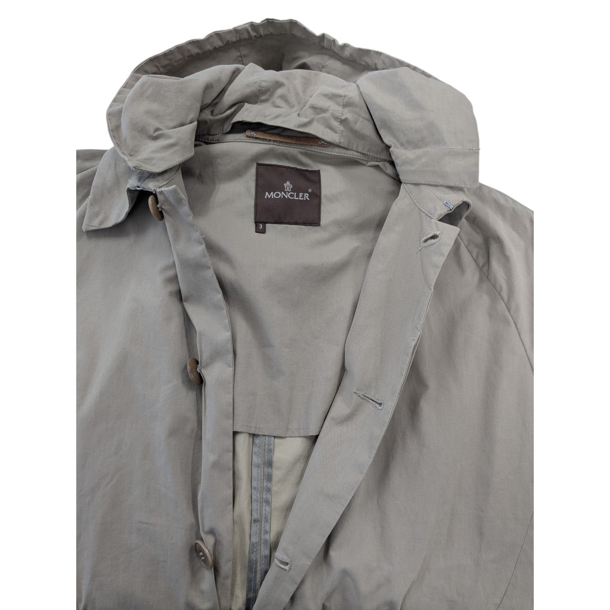 MONCLER(モンクレール) フード付ステンカラーコート Z4E0073 ベージュ
