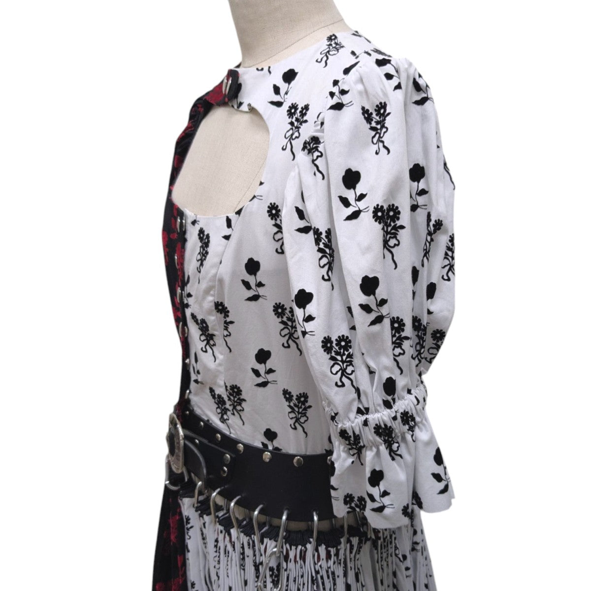 Chopova Lowena(チョポヴァロウェナ) 半袖ワンピース ブラック