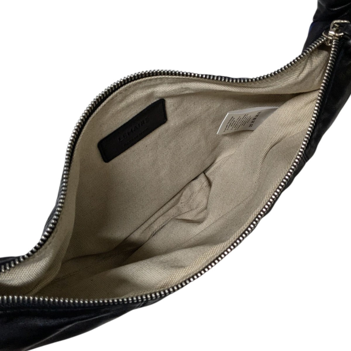 LEMAIRE(ルメール) クロワッサンレザーショルダーバッグ ブラック