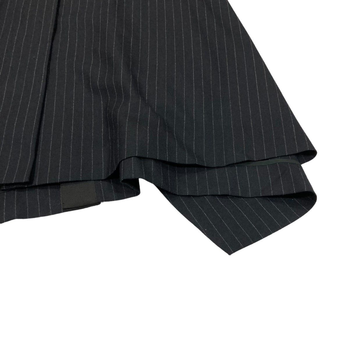 sacai(サカイ) Wool Knit × Chalk Stripe Dress ニットドッキング