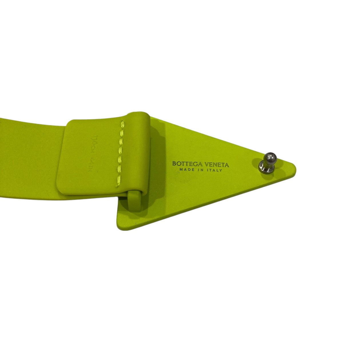 BOTTEGA VENETA(ボッテガヴェネタ) トライアングル ラバーベルト 黄緑