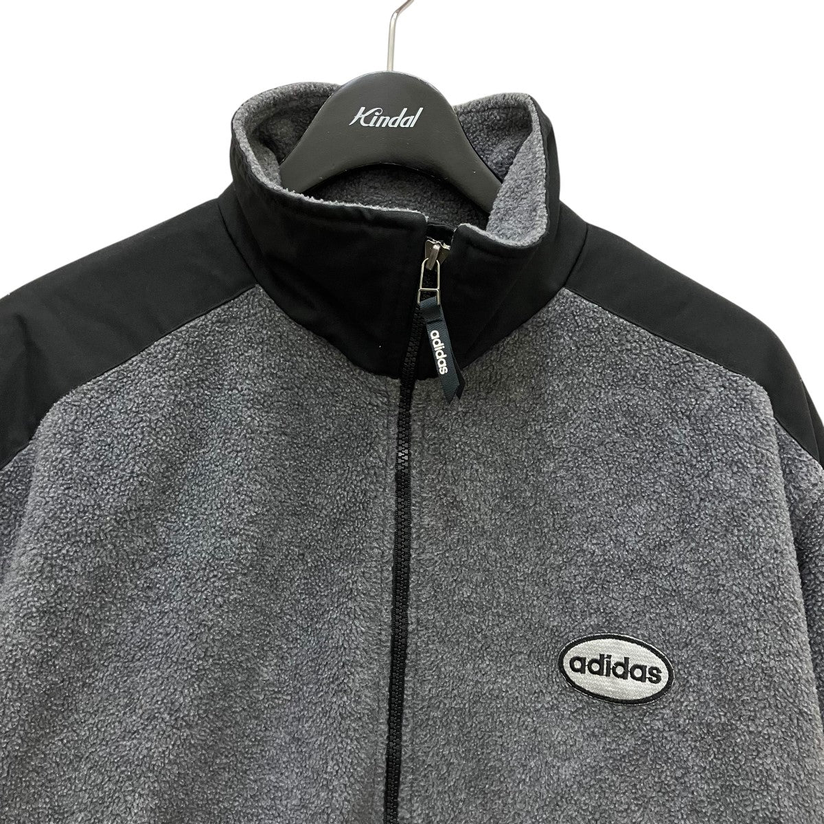 adidas(アディダス) 90's デサントフリースジャケット グレー サイズ