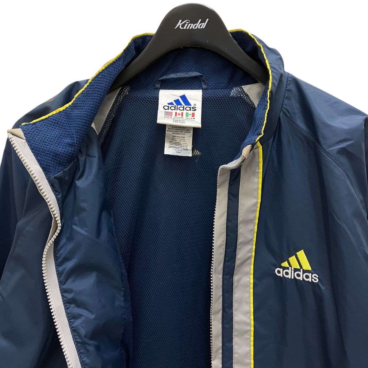 adidas(アディダス) 90's vintageナイロンジャケット ネイビー サイズ