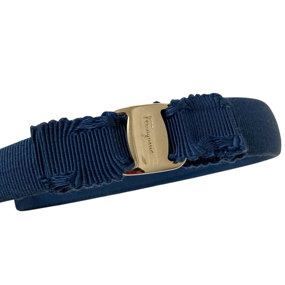 Ferragamo(フェラガモ) ヴァラリボンカチューシャ ネイビー｜【公式