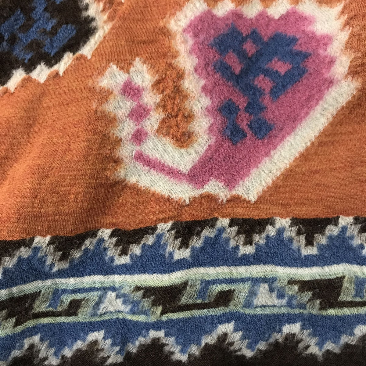 KAPITAL(キャピタル) 縮絨ウールストール オレンジ｜【公式】カインド