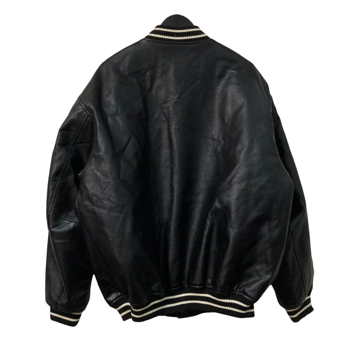 NAUTICA(ノーティカ) アーチロゴオールフェイクレザースタジャン