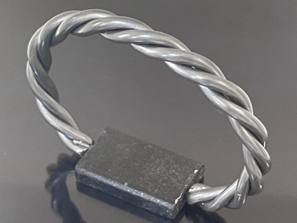 Zirconium Twisted Wire Bracelet by Pat Pruitt/サイズM [ロング