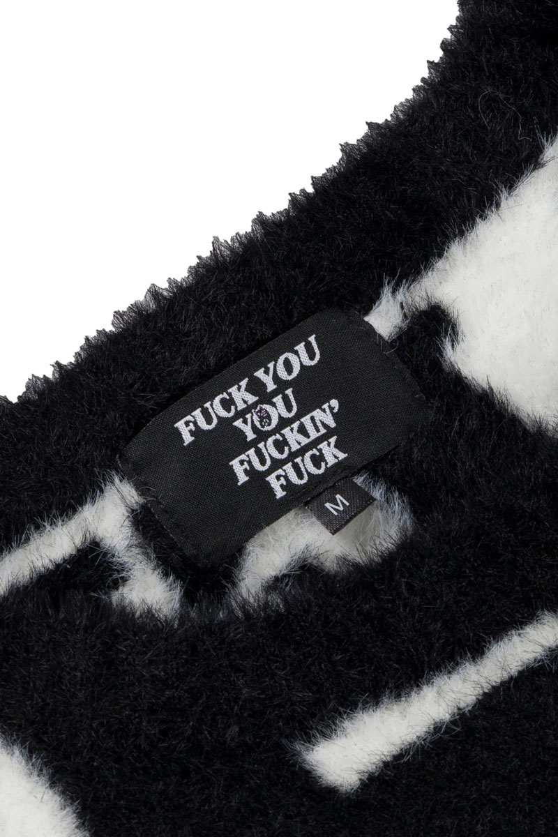 RIPNDIP (リップンディップ) Fuckin Fuck Mohair Sweater Black