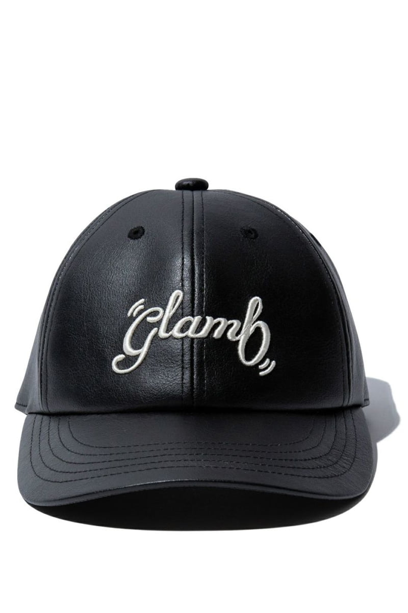 予約商品】glamb (グラム) Spin Logo Leather Cap / スピンロゴレザー