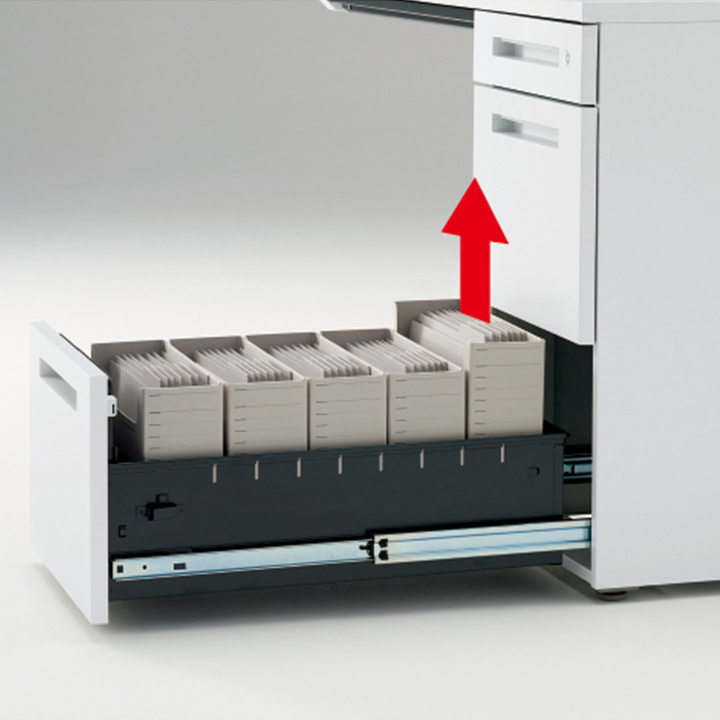 CZRシリーズ ワゴン A4・3段 CZR-046MACSB-W9｜オフィスデスク