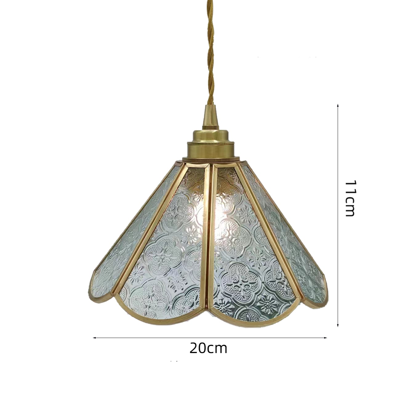 日本のヴィンテージベゴニアガラスペンダントライト| LED | Simig Lighting