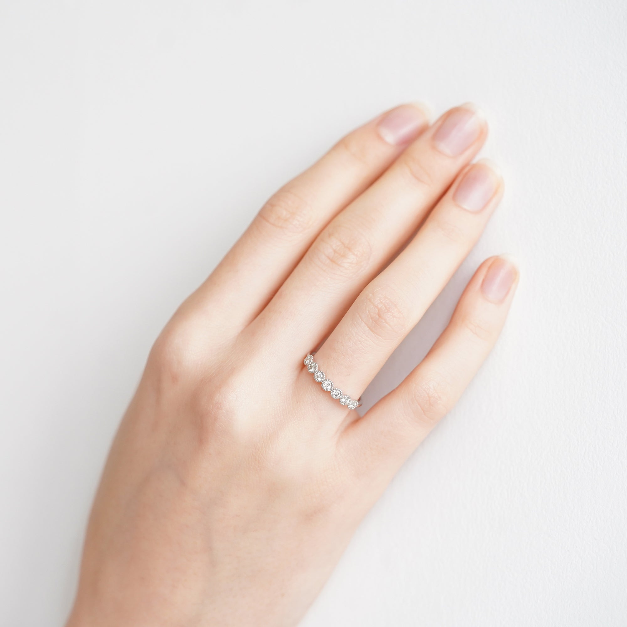 K10 ダイヤモンド ハーフエタニティリング | シンプリッチ公式