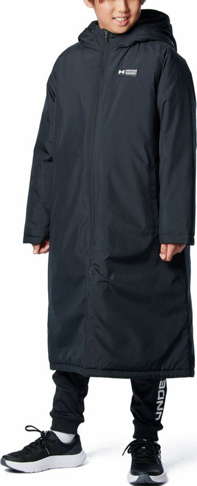 キッズ ジュニア UAインサレーテッド ロングコート ベンチコート 子供