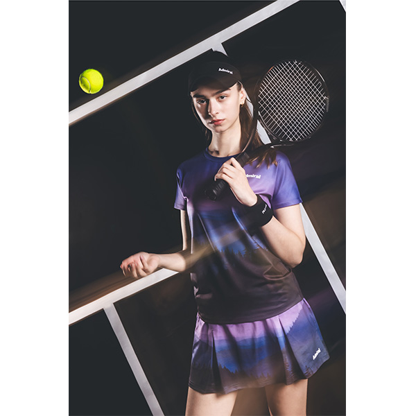 Admiral テニスウェア グレー ラベンダー Admiral テニスウェア グレー