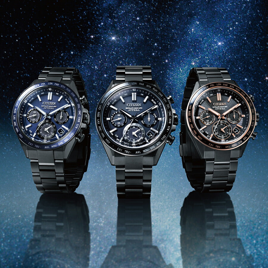 シチズン アテッサ アクトライン ブラックチタン CC4074-61W メンズ