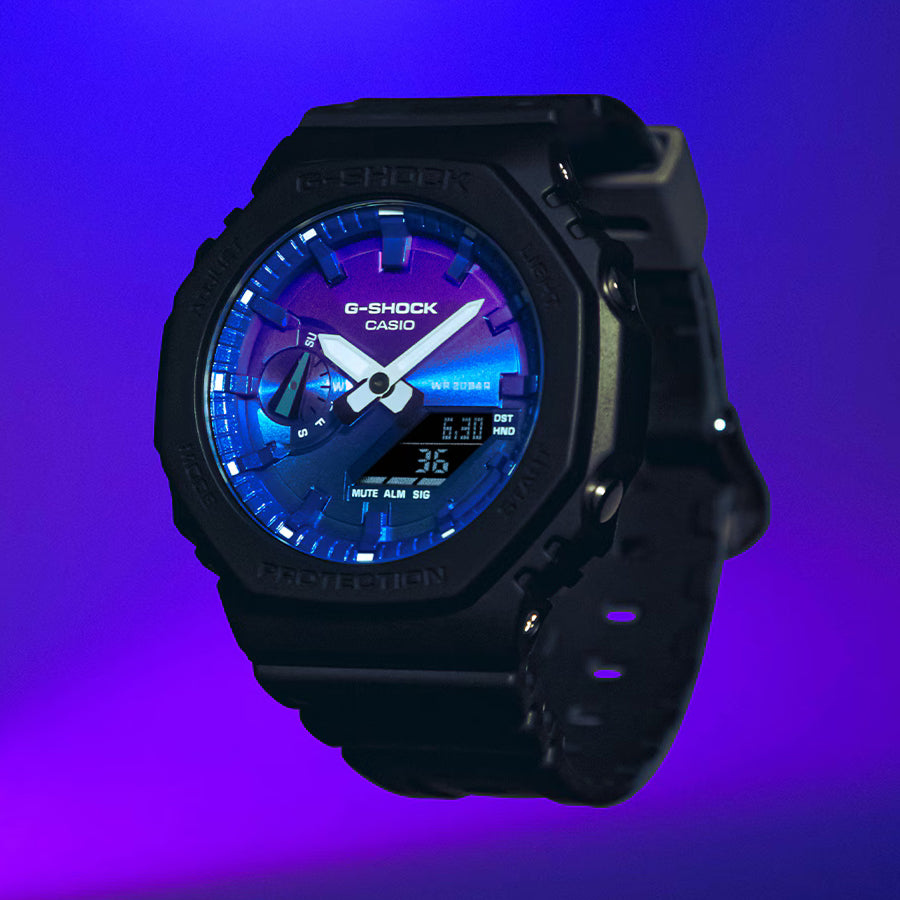 G-SHOCK フレイムインサイド フレイムブルー GA-2100FL-1AJF メンズ