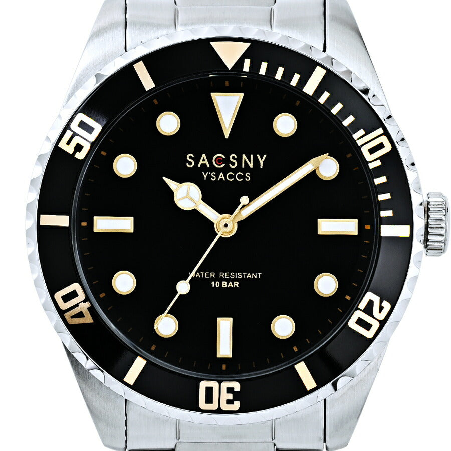 サクスニーイザック 3針モデル SY15217-GR メンズ クオーツ 電池式