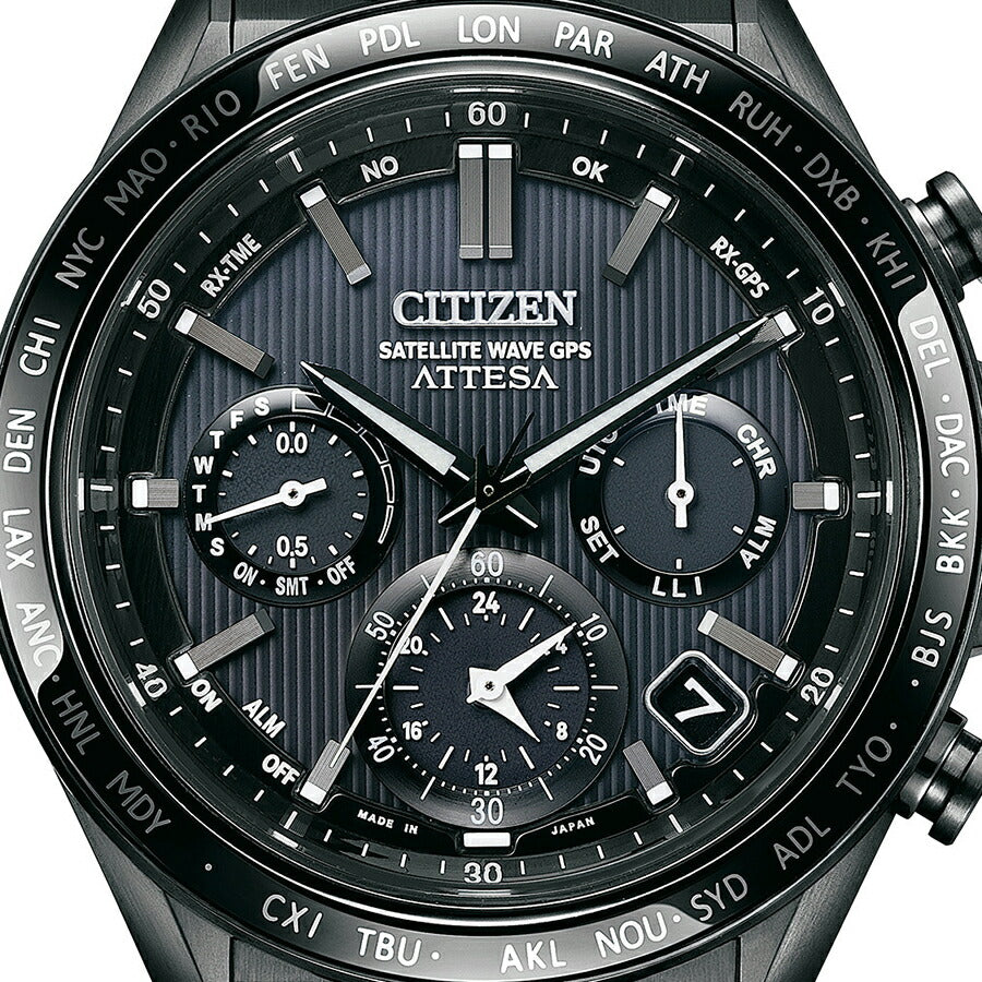 シチズン アテッサ アクトライン ブラックチタン CC4055-65E メンズ