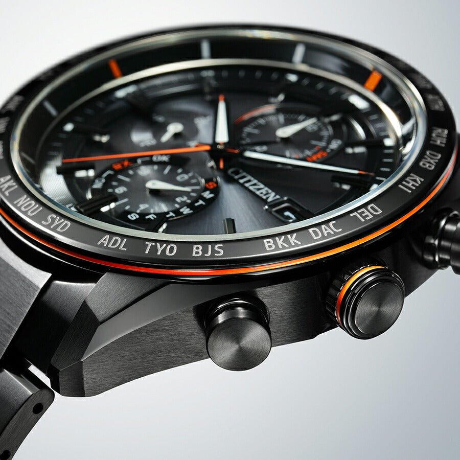 シチズン アテッサ アクトライン ブラックチタン AT8185-62E メンズ