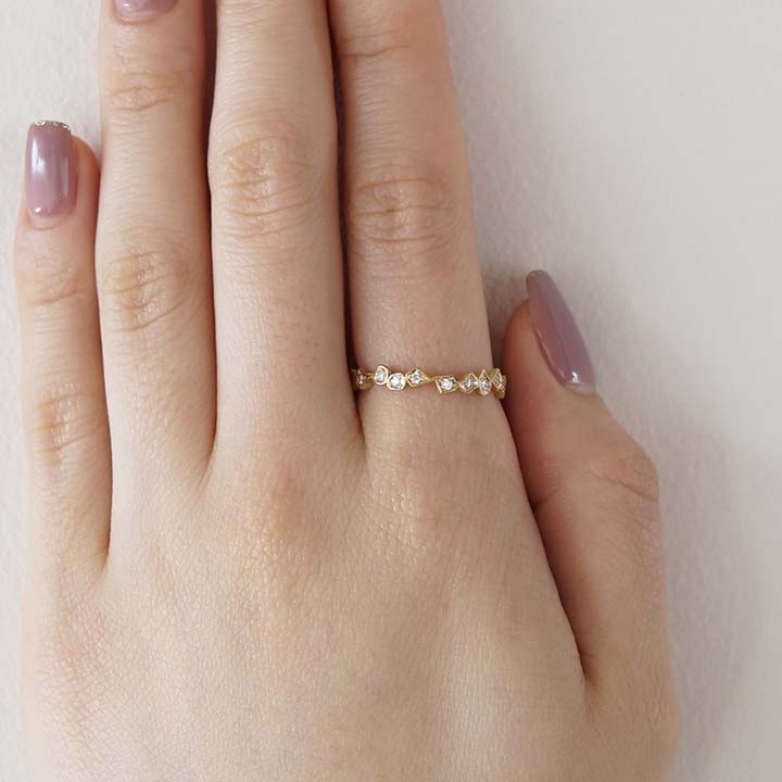 GICLAT： 木漏れ日 フルエタニティ リング G01R4Y