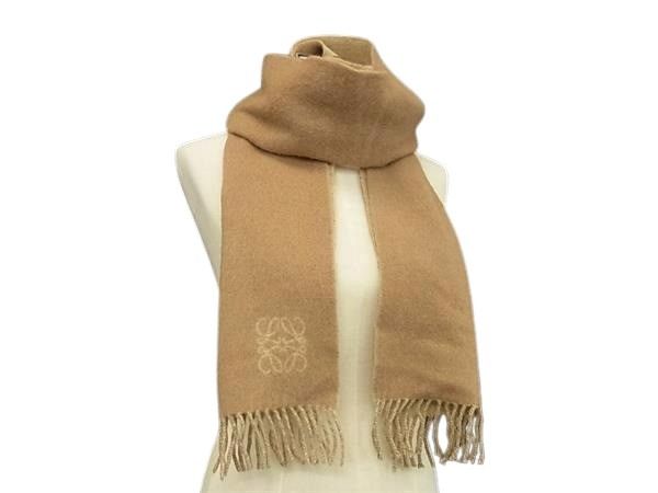 楽天市場】LOEWE バイカラー マフラー ウール90% カシミヤ10% ベージュ