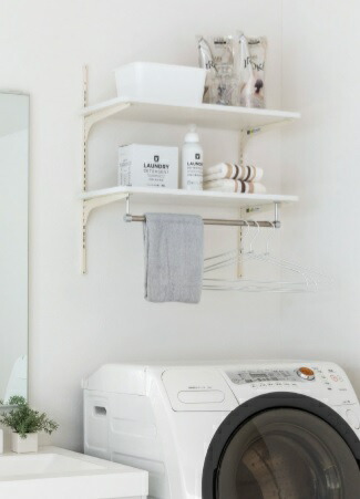 楽天市場】南海プライウッド ランドリー可動棚クリアホワイト LT2P-CW