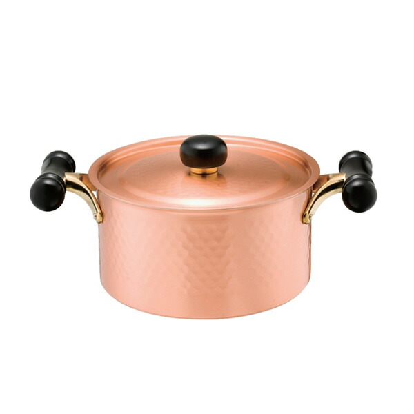 楽天市場】しゃぶしゃぶ鍋 22cm 銅 送料無料 COPPER100 新光金属