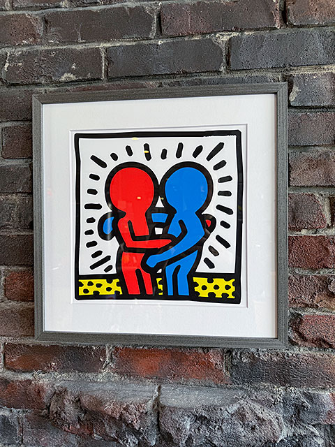 楽天市場】キース・ヘリング アートフレーム （Untitled,world） 木製