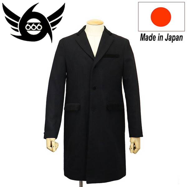 楽天市場】666トリプルシックス◇666 チェスターフィールドコート