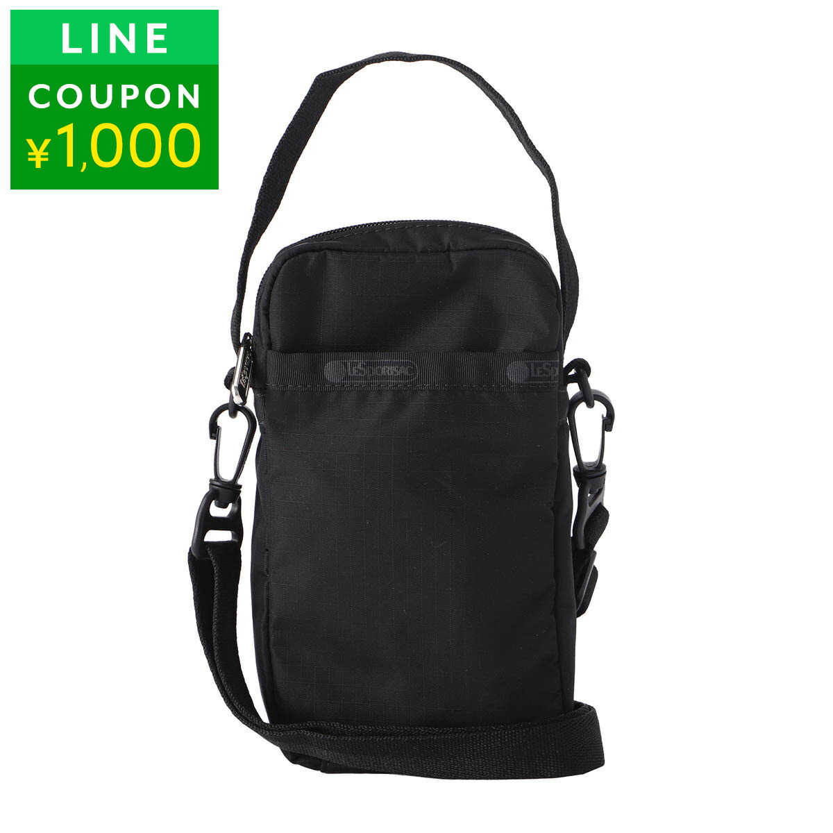 楽天市場】レスポートサック スマホショルダー 黒 ミニバッグ