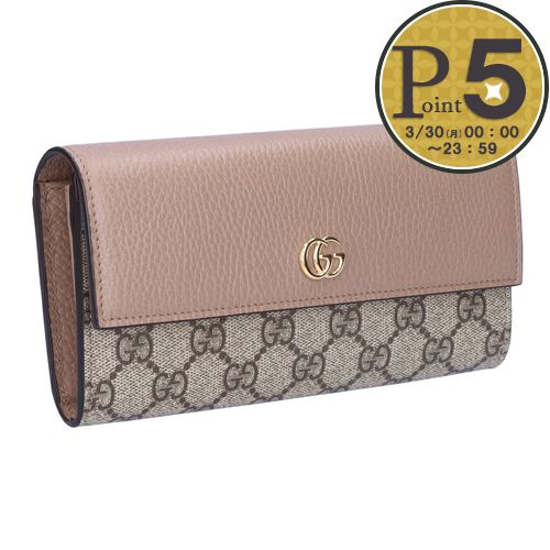 楽天市場】グッチ 長財布 レディース ダブルG バイカラー