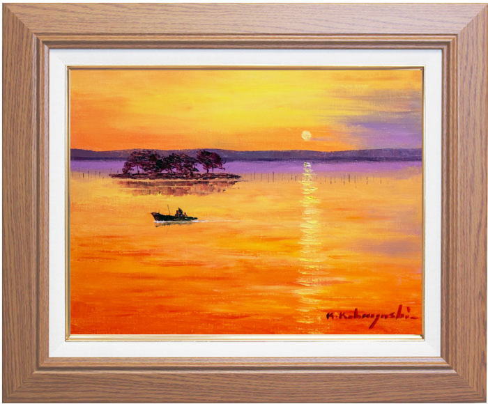 楽天市場】小林幸三 「 上高地 大正池 」 油絵 油彩画 F10 ( 10号