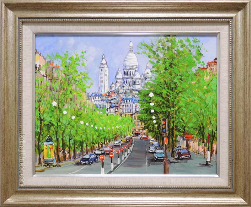楽天市場】油彩画 林 朝路 「モンタルジ風景」 P8号 額付き 油絵 真筆