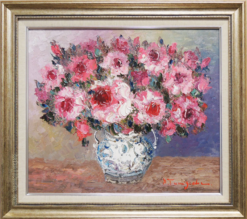 楽天市場】絵画 油絵 ばら （堀哲夫） 送料無料 【肉筆】【油絵】【花